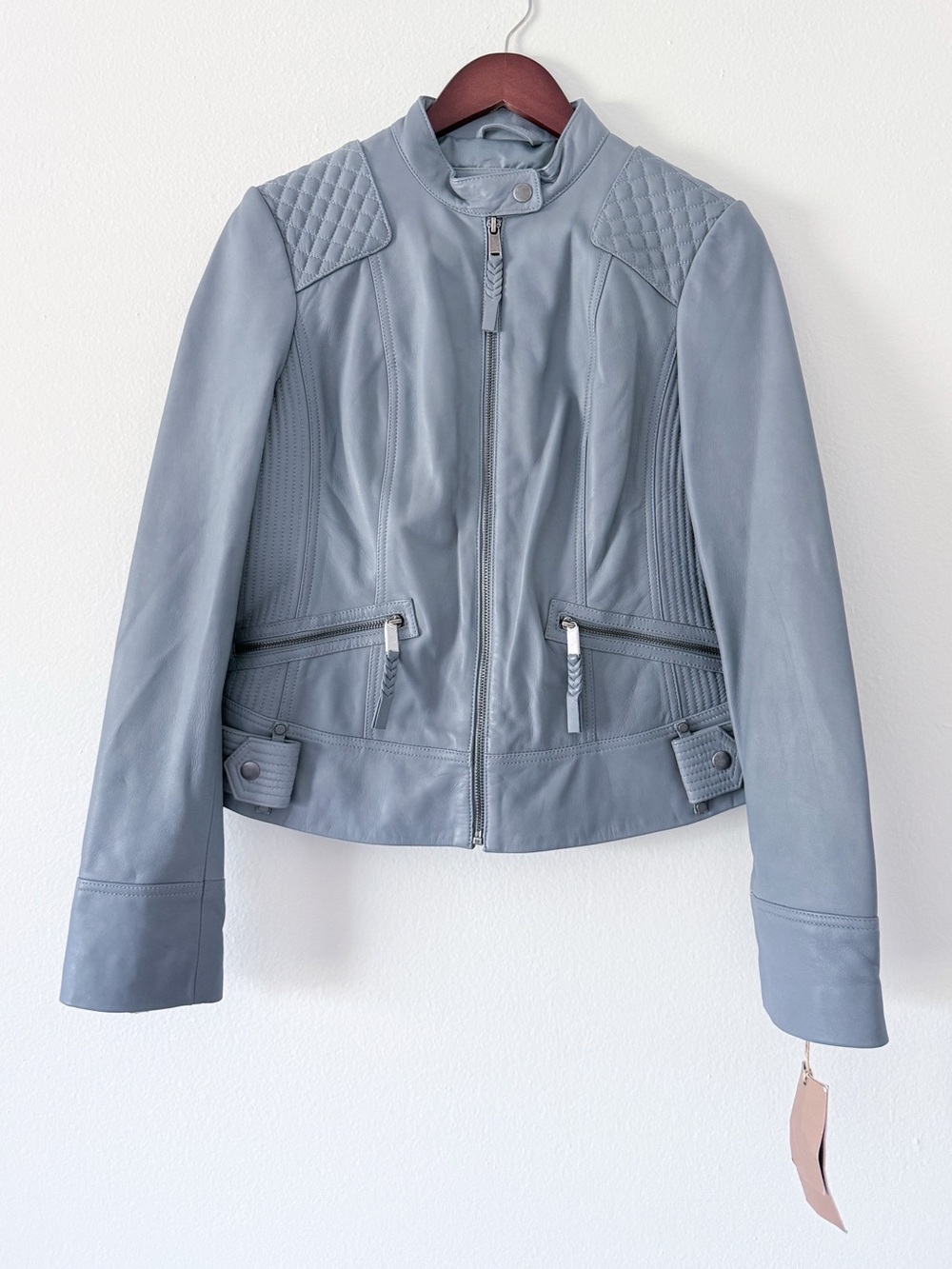 NWT Wilson Leather Moto Jacket Size Medium